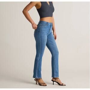 Quince Bella Stretch Kick Flare Jeans Medium Wash Size 27